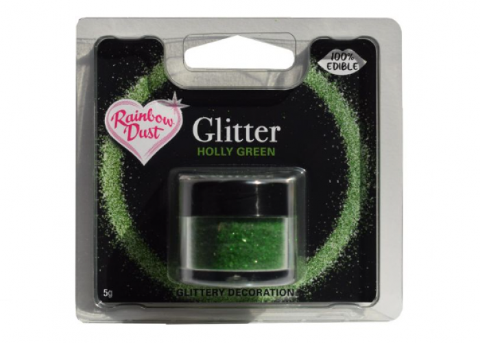 Colorante Alimentare glitter verde agrifoglio