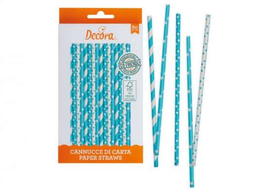 Cannucce Stars pois Azzurro