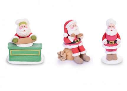 Babbo Natale Pasticcere in zucchero 