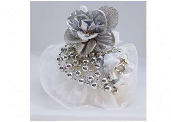 Cake topper 25° anniversario argento