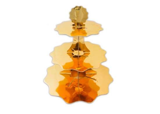 Alzatina metal Oro