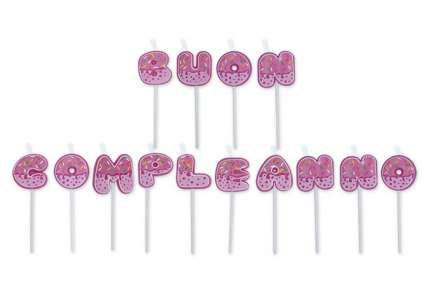 Candele buon compleanno Rosa
