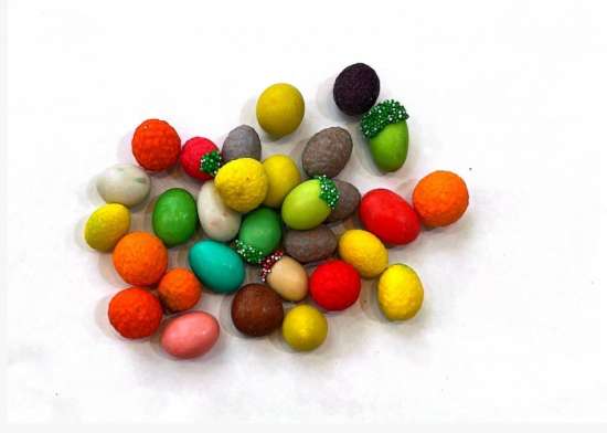 Confetti forma frutta Carnevale