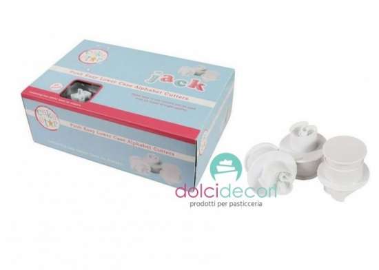 Cake Star tagliapasta espulsione alfabeto minuscolo