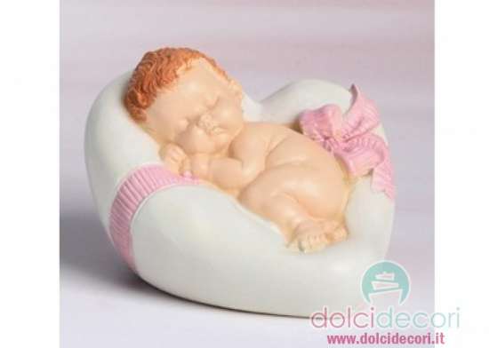 Topper cuore bimba