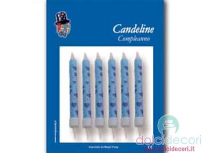 Candeline con cuori azzurre