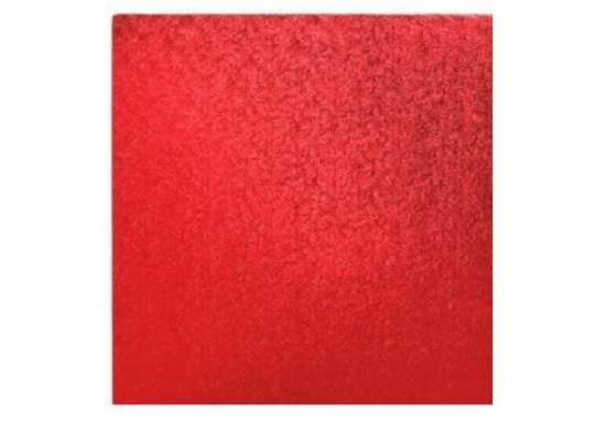 Vassoi per torte: cake drum quadrato rosso 35