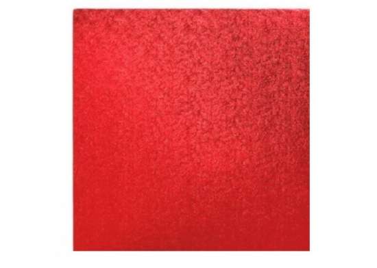 Vassoi per torte: cake drum quadrato rosso 40