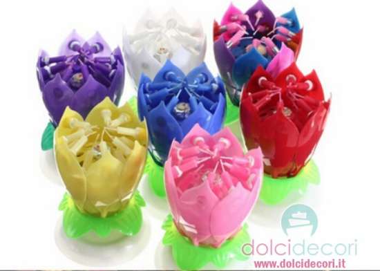 Candeline fiore di loto