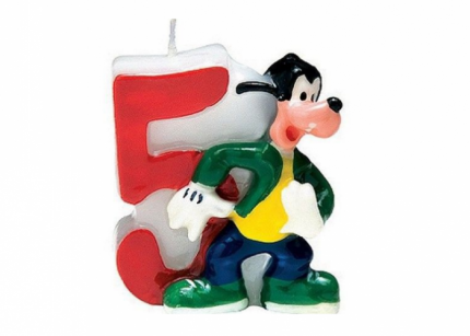 Candelina Disney numero 5 Pippo
