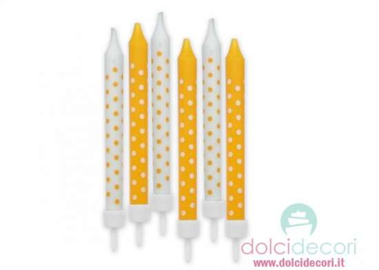 Candeline a pois arancio