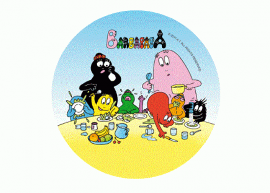 Cialda per torte Barbapapà tonda