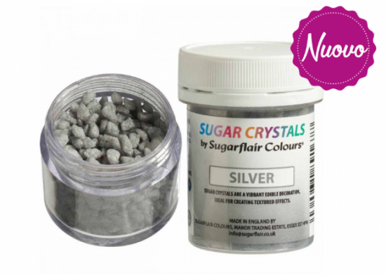 SugarFlair Cristalli Zucchero Argento