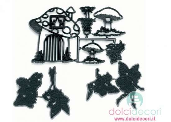 Patchwork cutter funghi e fate