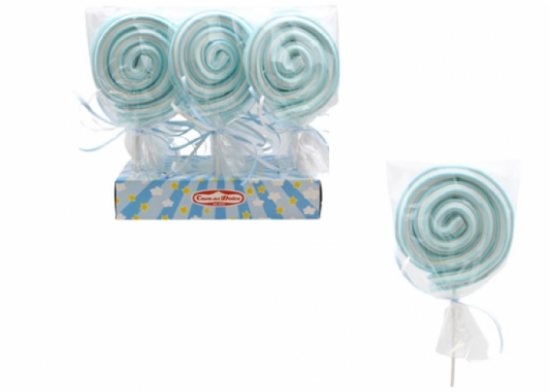 Lollipop girella bianco/azzurro