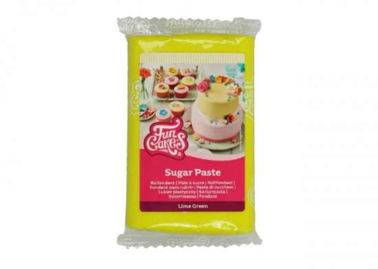 Pasta di zucchero verde limone