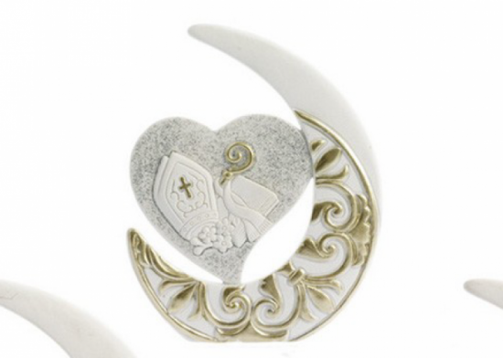 Mezzaluna cuore cresima