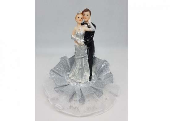 Topper Sposi Argento