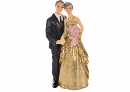 Cake topper anniversario 50 Oro 