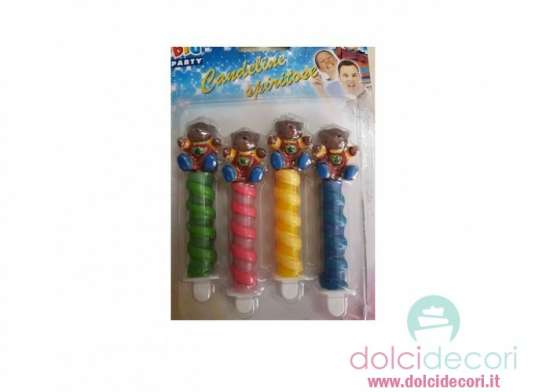 Candelina torciglione orsetto