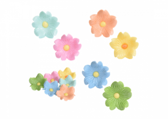 Fiore cuore sfumato perlato