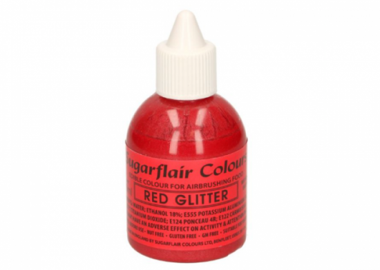 Colorante Rosso Glitter Aerografo