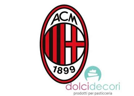 Scudetto Milan in zucchero