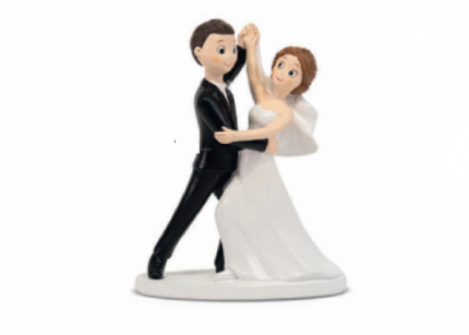 Cake topper sposi ballerini