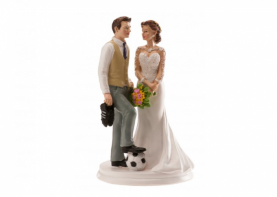 Cake Topper Matrimonio Calcio