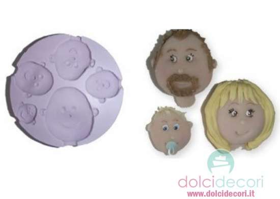 Stampo in silicone visi