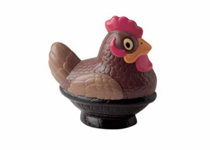 Stampo corpo cavo gallina che cova