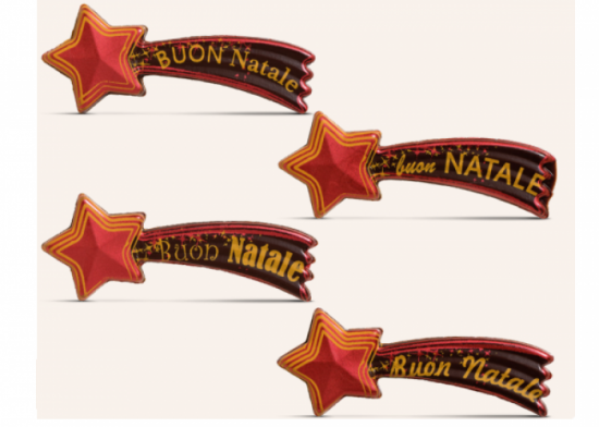 Buon Natale cioccolato oro