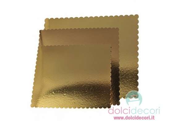 Vassoi per torte: dorato rettangolare 36 x 48