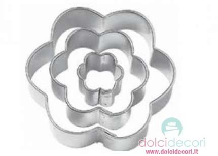 Cutters - tagliabiscotti fiore 3 pz