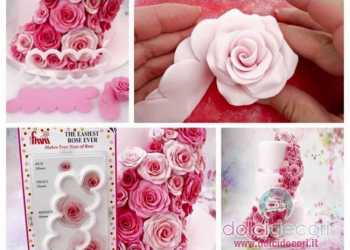 XMOLDNMS Rosario Con Foglie, Stampi Per Fondente, Ghirlande Di Fiori, Stampi In Silicone Per Torta Di Zucchero, Decorazione Per Cupcake, Cioccolato, Pasta Di Fiori, Caramelle, Argilla Polimerica