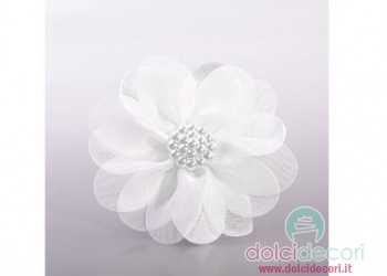 Cosmos bianco con bottone