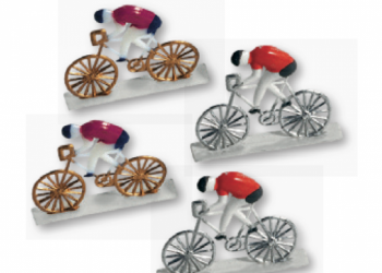 Ciclisti in plastica