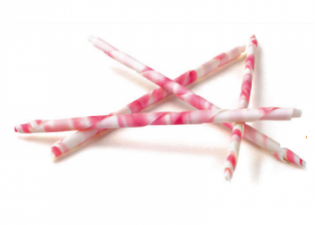 Bastoncini cioccolato bianco rosa