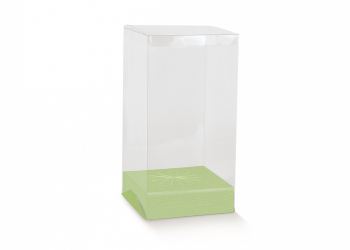 SCAT P/UOVO C/BASE FIBRA VERDE 18 X 25 H